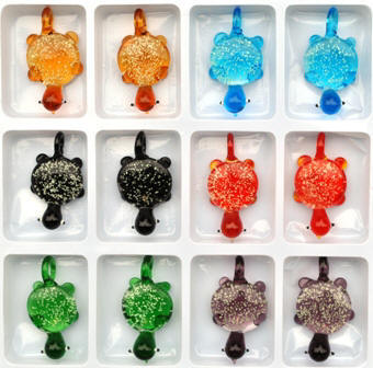 Glow In The Dark Glass Pendants