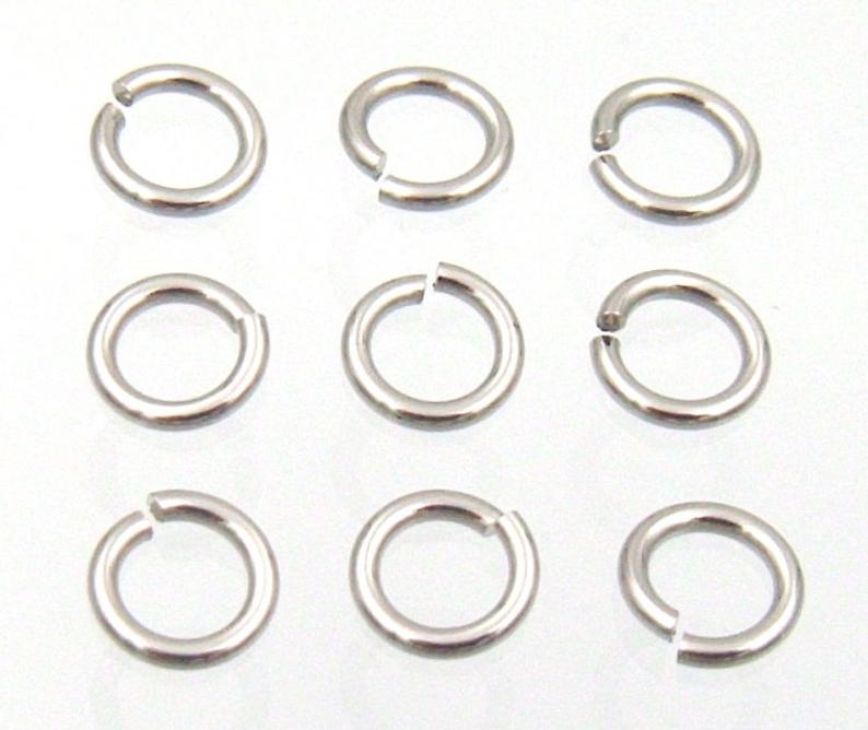 500 PC. Straight Saw Cut Stainless Steel Jump Rings #Jumprings-500