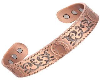 Horseshoe Solid Copper Magnetic Bangle Bracelet #MBG6635