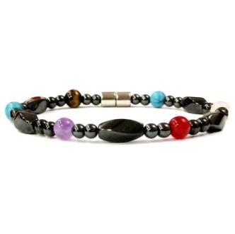 1 PC. (Magnetic) Multi Stone Magnetic Bracelet Hematite Bracelet #MHB110