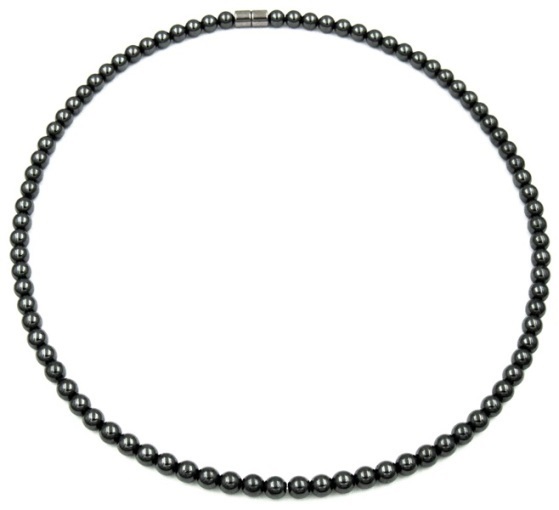 1 PC. 4mm All Round Magnetic Bracelet Hematite Necklace #MN-0007