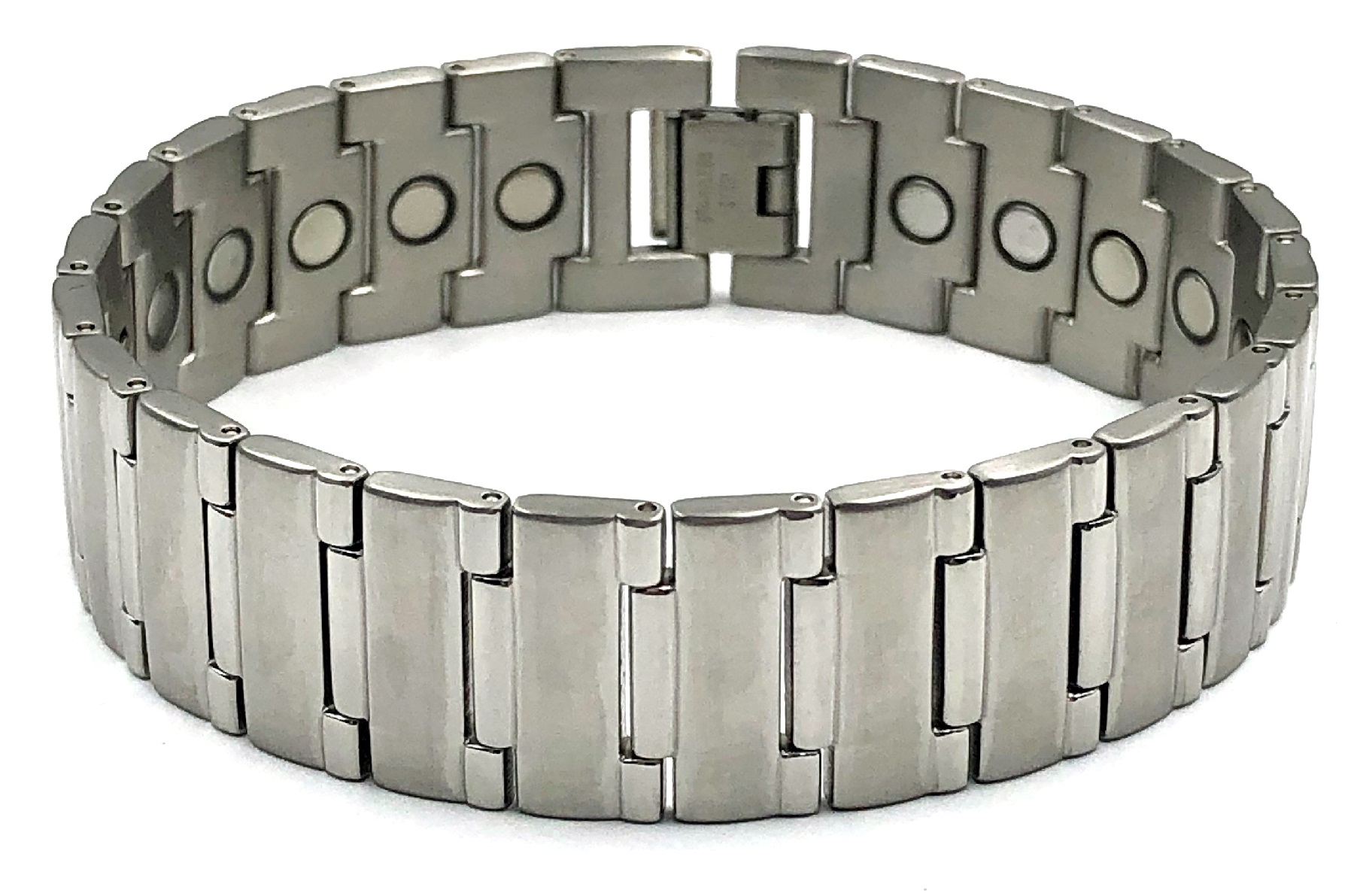 3/4" Wide Stainless Steel Magnetic Bracelet #SSB115